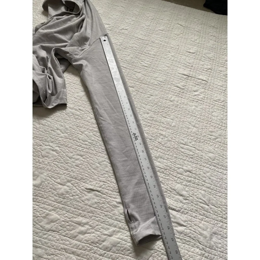 ZYIA ACTIVE Haze Yoga Wrap Top Long Sleeve Hooded Cross Front Pullover L Large - Picture 6 of 8